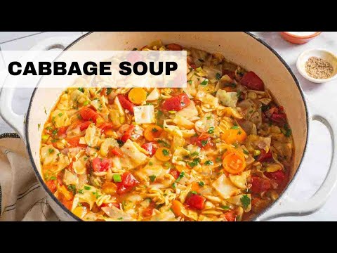 Mediterranean Cabbage Soup | Detox Cabbage Soup Recipe (Mediterranean Diet)