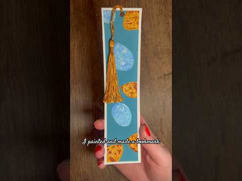 How I made a bookmark ~ so easy #painting #art