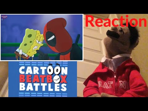 Spongebob vs Deadpool Cartoon Beatbox battles Reaction (Puppet Reaction)