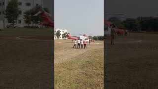 Helicopter take off in Jalgaon Jamod