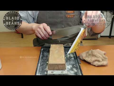 Gyuto Sharpening Gin 3 (Silver #3 steel) 銀三鋼 牛刀 研磨 (Whetstone Sharpening Hong Kong 磨刀香港)