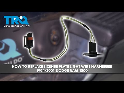 How to Replace License Plate Light Wire Harnesses 1994-2001 Dodge Ram 1500