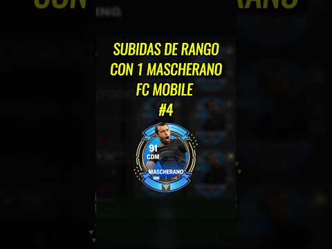 MEJORAS DE RANGO CON 1 MASCHERANO #4 🤤🔥 #fcmobile #fifamobile #shorts #youtube