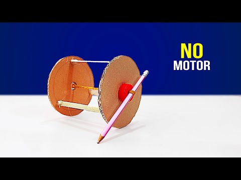 Simple Rubber Powered Project | Rubber band Powered Invention