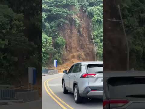 基隆市中正區北寧路潮境公園路口發生山崩