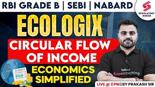 Circular Flow Of Economics | RBI Grade B 2024 | NABARD | SEBI | RBI Grade B ESI | Prakash Sir