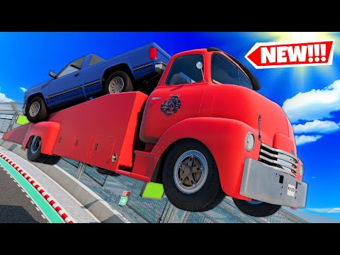 NEW Vintage Ramp Truck is PERFECT in BeamNG Drive Mods!