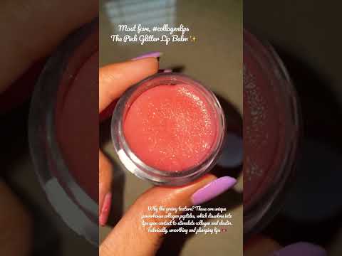 Most fave, The Pink Glitter Collagen Lip Balm