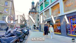 GENEVA SWITZERLAND 🇨🇭 Unveiling the Charms of Geneva / Luxury shopping Central Streets Walking tour