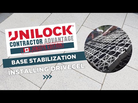 Installing Unilock DriveCel for Rock-Solid Base Stabilization