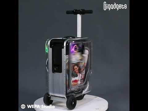 Airwheel SE3miniPS rideable boarding luggage #gigadgets #luggage #ridable #luggagedesign #travelers