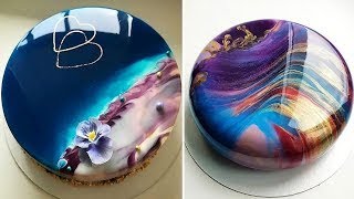 MOST SATISFYING MIRROR GLAZE CAKE DECORATING COMPILATION