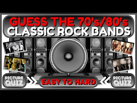 GUESS THE 70's/80's CLASSIC ROCK BANDS - Picture Quiz - CAN YOU GET 10 out of 10 Quiz/Trivia