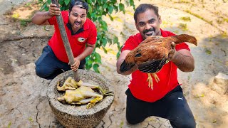 NATTU KOZHI IDIYAL RASAM | Country Chicken Soup Recipe Cooking In Village | World Food Tube