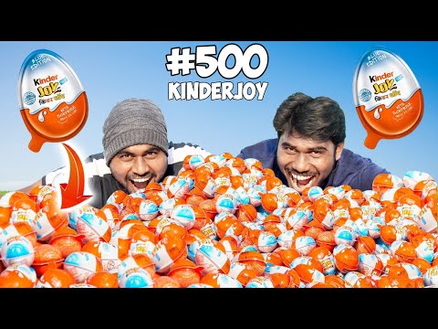 500 Kinder Joy Toys Unboxing !