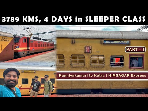 KANNIYAKUMARI to KOCHI (Ernakulam) : HIMSAGAR Express Complete Journey PART 1