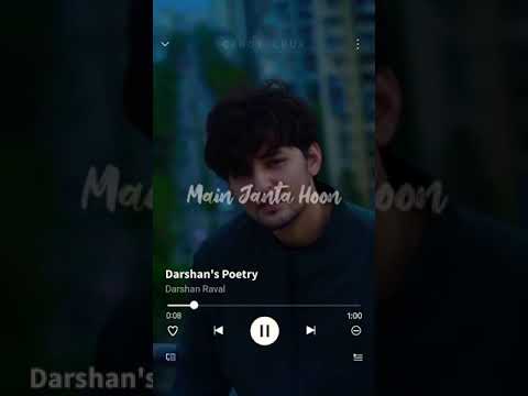 darshan raval poetry status ||Poetry Full Screen || Darshan Raval Full Screen Whatsapp Status