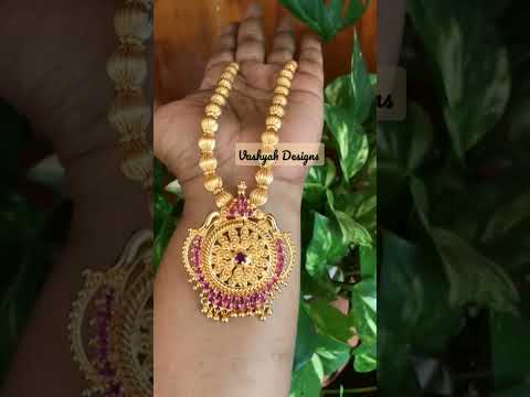 Traditional jewellery. Gold plated jewelry. Temple wear jewellery collections.