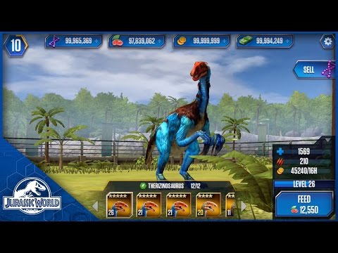 Therizinosaurus Feeding Level 26 - Jurassic World: The Game