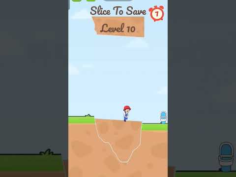 Slice To Save Level 10 Gameplay. #slicetosave #shorts #gameplay #walkthrough #mobilegame #trending