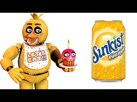 FNAF Characters and their favorite FOODS + DRINKS & Five Nights At Freddy's IN REAL LIFE