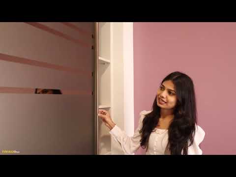 4BHK Modern Elegant Apartment Interiors | Hafele Blum Acrylic Kitchen | Aristo & Hettich Wardrobes