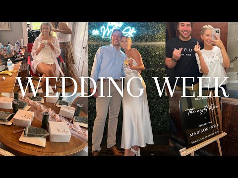 WEDDING WEEK PREP VLOG: hair + skincare + nails, rehearsal dinner, super emotional!!