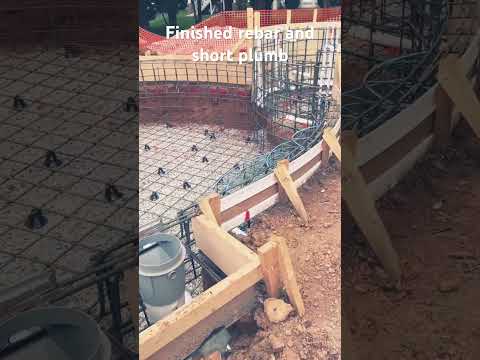 Swimming pool rebar