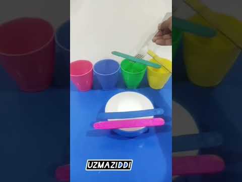 Fine Motor skills #colors #glass #icecreamsticks #viralshort #shortvideo #utubeshorts #foryou #ot