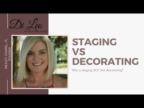 Staging vs. Decorating | Di Leo Design & Staging w/ Cartwright Realty Wesley Chapel, FL