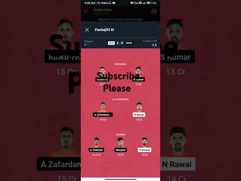 BLR vs MUM kabbadi Dream11 Prediction | Dream11 team of today match | Kabbadi team today match |