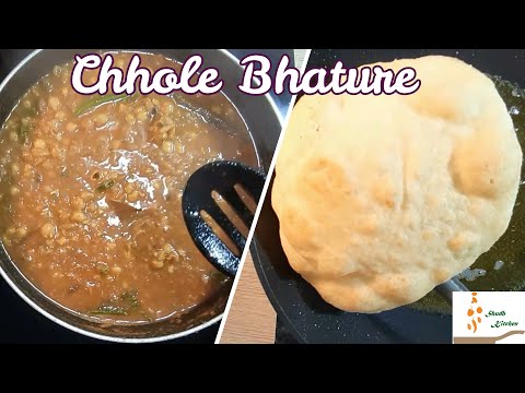 CHHOLE BHATURE || CHANA BHATURE || Home version