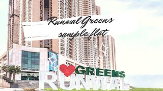 Runwal Greens 4 BHK Sample Flat . No Brokerage contact 9867815981 #Runwalgreens #Ojasrealty