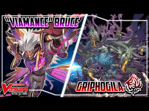 Cardfight!! Vanguard OverDress : "Viamance" Bruce (Dark States)VS Griphogila (Dragon Empire)[D-BT09]