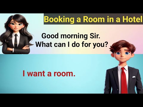 Booking a Room in a Hotel Conversation - Improve English Speaking Skills