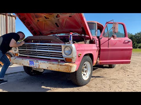 Seized V8 Motor  - 1968 Ford F250 FE 360 Engine