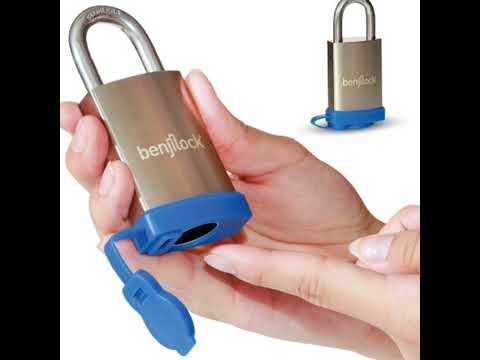 BenjiLock back with stainless outdoor fingerprint padlock