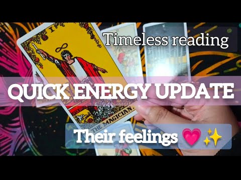 Quick Energy Update💞| Their feelings💜| love messages| Channelled messages💗| Timeless tarot hindi🙏✨