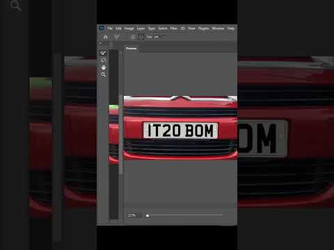 Quick Way to Remove Number Plates In Photoshop! #shorts #easyphotoshoptutorial