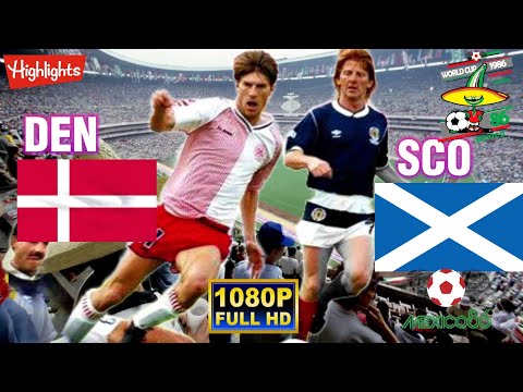 DENMARK vs SCOTLAND 1-0 / WORLD CUP MEXICO 1986 / Full HD 1080p.