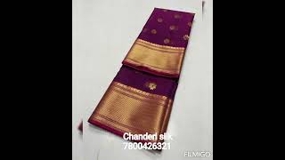 Chanderi silk saree