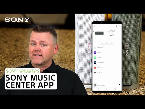 Sony Speakers and Sony Music Center app