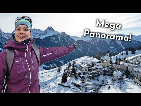 Wunderschöne Winterwanderung in den Alpen: Mehrtagestour im Engadin