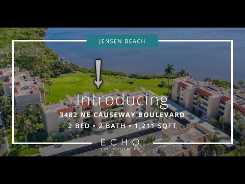 Fully Furnished Condo with Gorgeous INTRACOASTAL VIEWS in Gated Community in Jensen Beach!