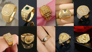 Gold Ring Design for men || mens diamond gold rings