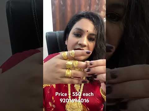 Gold ring collection for daily use high quality fashion imitation Jewellary #goldplated #viralvideo