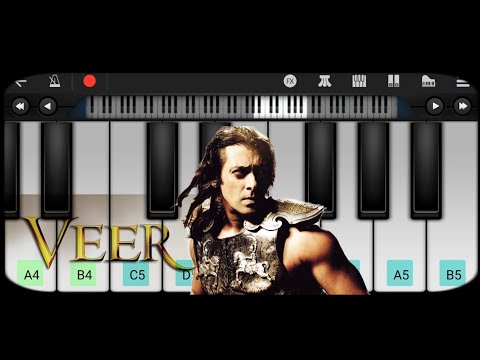 VEER 😈 | सुरीली अखियों वाले | Surili Akhiyon Wale Piano Tutorial | Piano Music #shorts