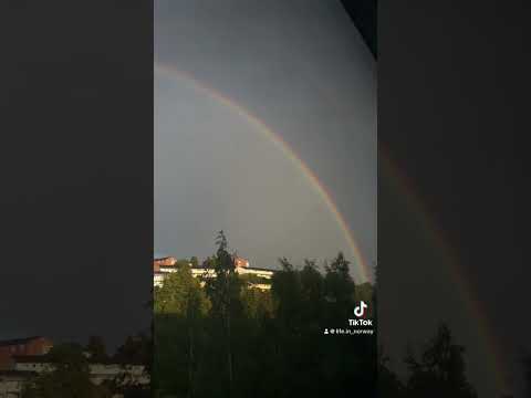 Rainbows 🌈 #foryou #rainbow #rainbowsixclips #norway #fypシ゚viral #rain #sound