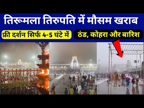 Tirumala Rain & Fog | Rush | Tirumala Present Situation | Tirupati Balaji Darshan | DP Trekker