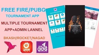 Make Free Fire/Ludo/Pubg Tournament App | Make Multiple Tournament App💥 Developer Ariful